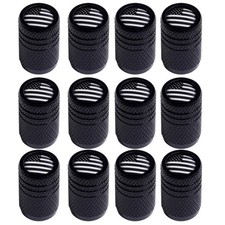 Amasodaon Stem Caps Tire Valve Cap Cover 12PCS USA American Flag Black