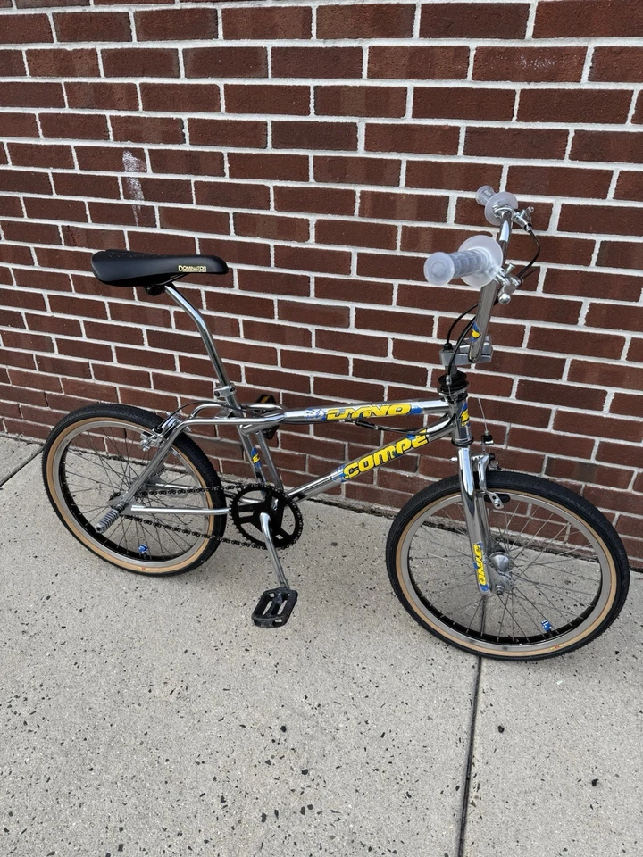 Bicicleta BMX Dyno Compe 1992 cromada Survivor GT, rara de colección limpia Foto 4 de 4