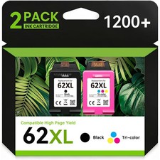 62 XL Black Color Ink Cartridge for HP 62 Envy 5540 5640 5660 OfficeJet 200 5740