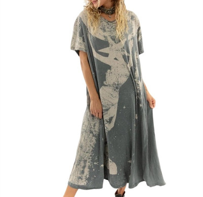 Magnolia Pearl Space Disco Tee Dress in Ozzy One Size Cotton Midi NEW 44557