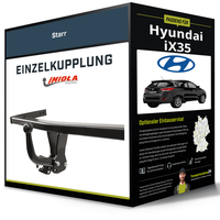 Starre AnhäNgerkupplung für Hyundai Ix35 08.2009-12.2015 Typ LM Imiola Hak-Pol