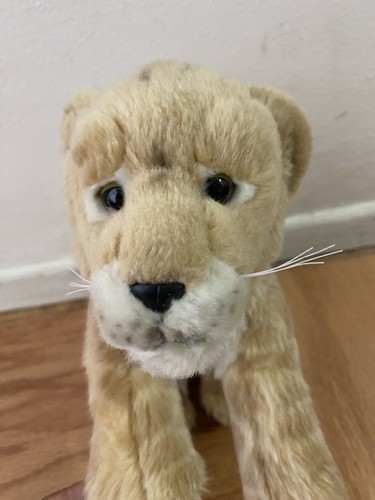 2003 SOS Save Our Space Stuffed Plush Baby Lion Cub Soft Cuddly Stitch Tag Tan - Picture 2 of 8