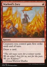 MTG Magic the Gathering Warlord's Fury (151/296) Dominaria LP