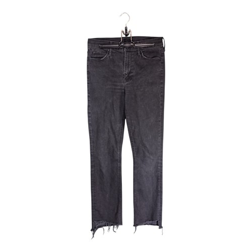 Mother Jeans 26 Damen schwarz The Mid Rise Dazzler Ankle Slim Baumwolle dunkler Reißverschluss nicht