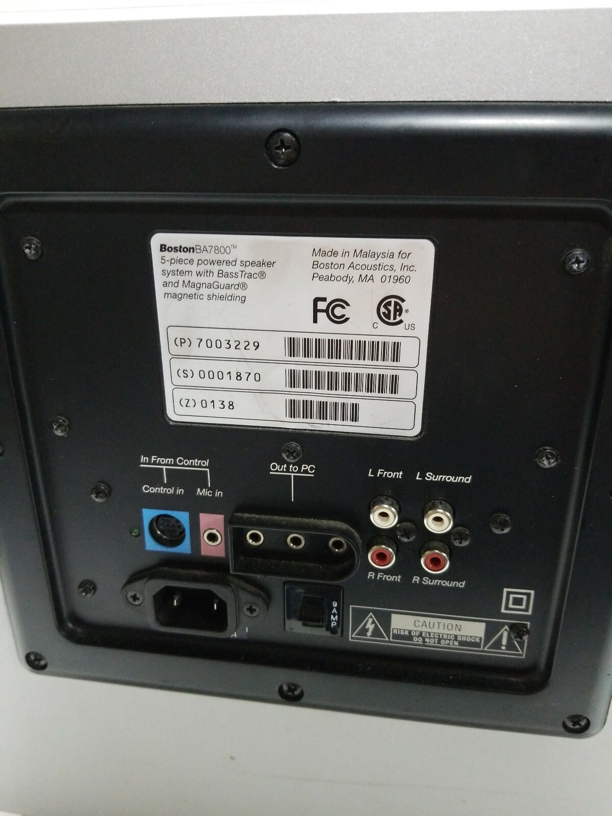 boston acoustics ba7800