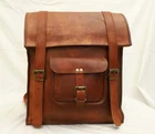 Men's Top Genuine Leather Vintage Backpack Rucksack Messenger School Bag Satchel