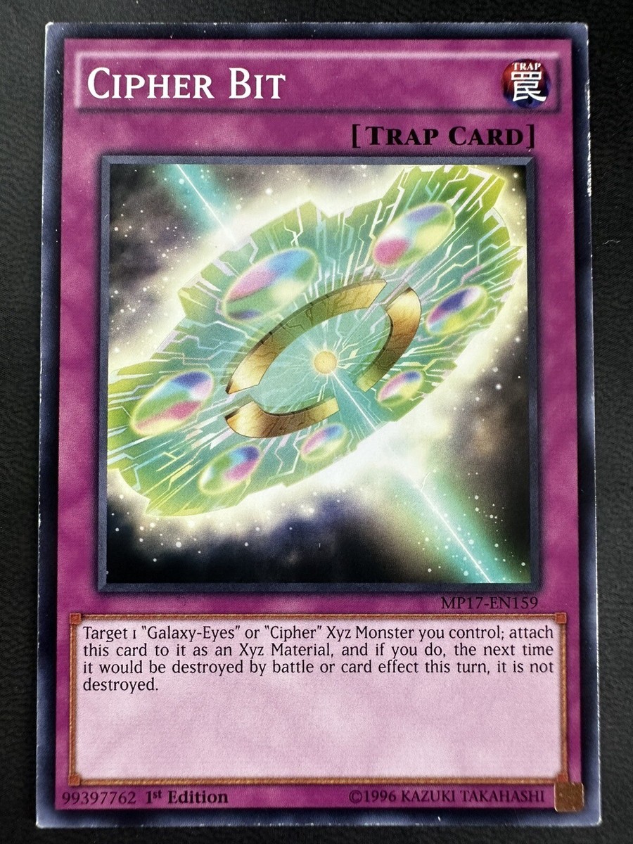 Yugioh Trap Card Cipher Bit MP17-EN159 1st Edition Common | eBay