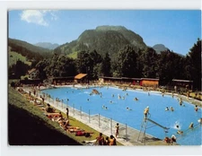 Postcard Schwimmbad Saanen Switzerland