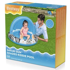 Bestway Inflatable Safari Sun Shaded Baby Pool Kids Play Pool Summer Garden Fun
