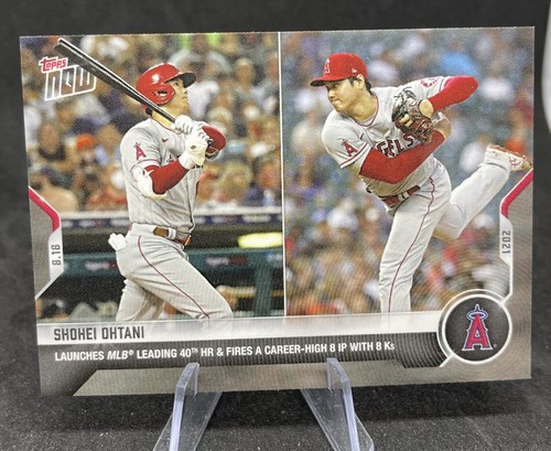 Angels Shohei Ohtani 2021 Topps Now Card #677 40TH HOME RUN 8IP 8 Ks SP