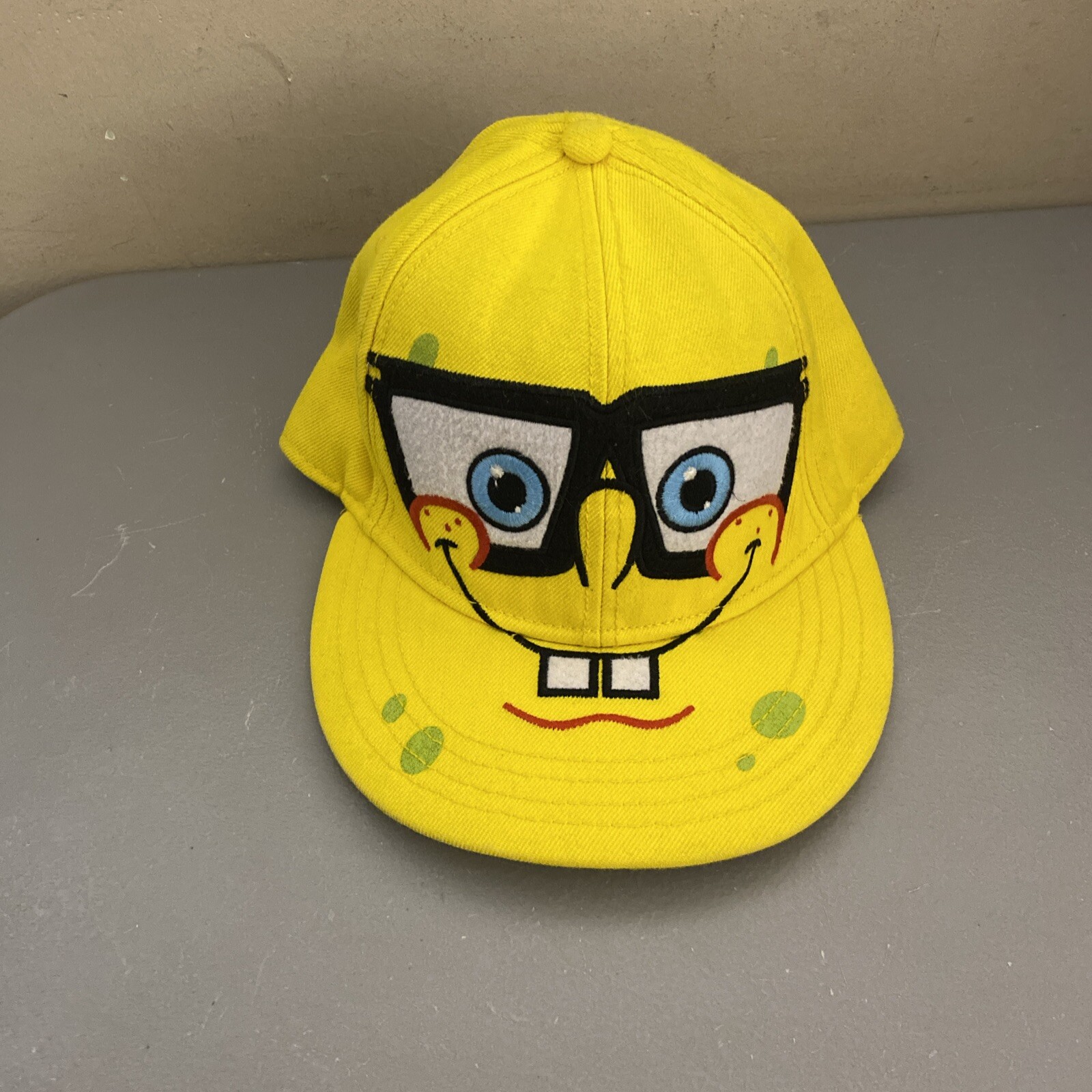 Spongebob Hat Nickelodeon M Yellow Baseball Cap Flat … - Gem