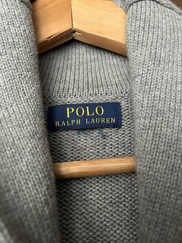 POLO RALPH LAUREN Authentic Shawl Collar Cardigan Boys XL 18-20 - Picture 2 of 16