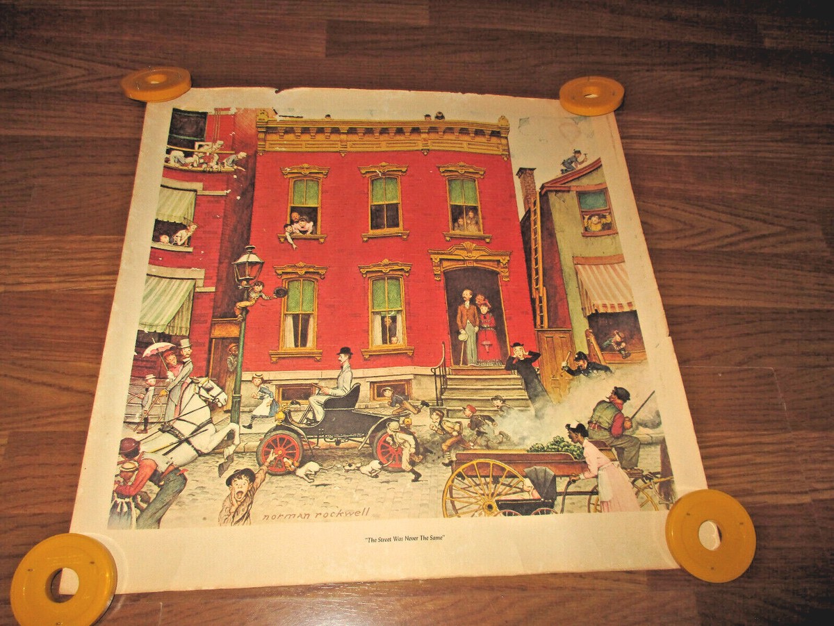 Vintage~1950's~Norman Rockwell Print~The Street Was Never