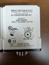 NEW Macromatic ARP120A2R Relay, E-Mech, Alternating 120V, 10 A DPDT 