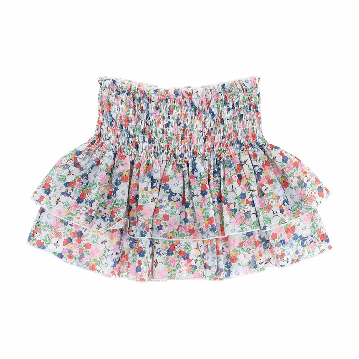 MONNALISA Gonna in mussola bambina stampa floreale a balze 100