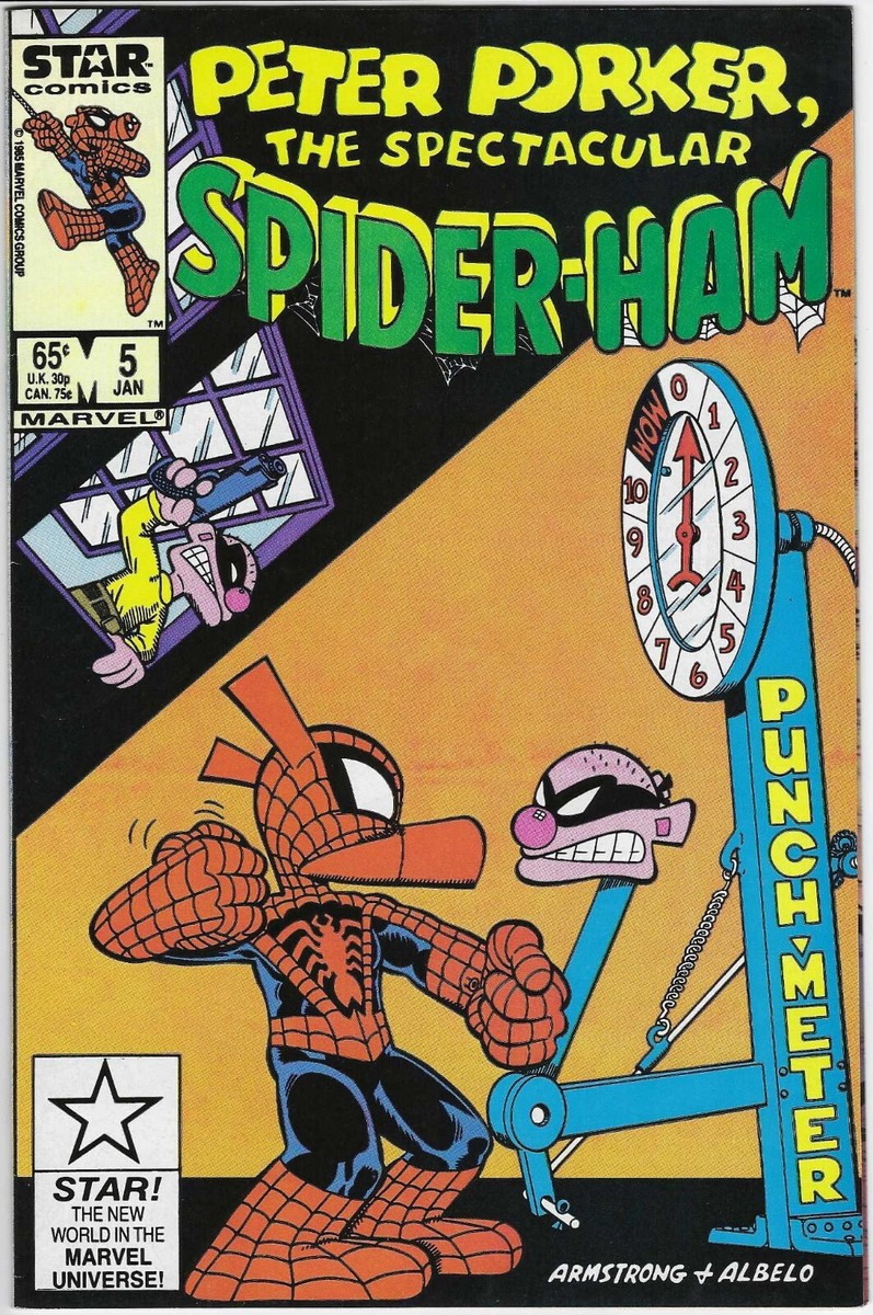 PETER PORKER SPECTACULAR SPIDER-HAM 5 NM 1985 MARVEL STAR COMICS
