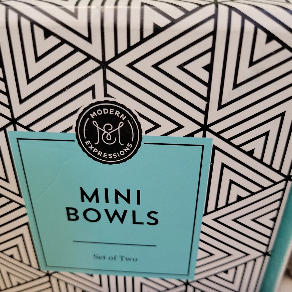 Modern Expressions Mini Bowls 4 Inch - Metallic Gold & Silver Tone - Image 2 of 4