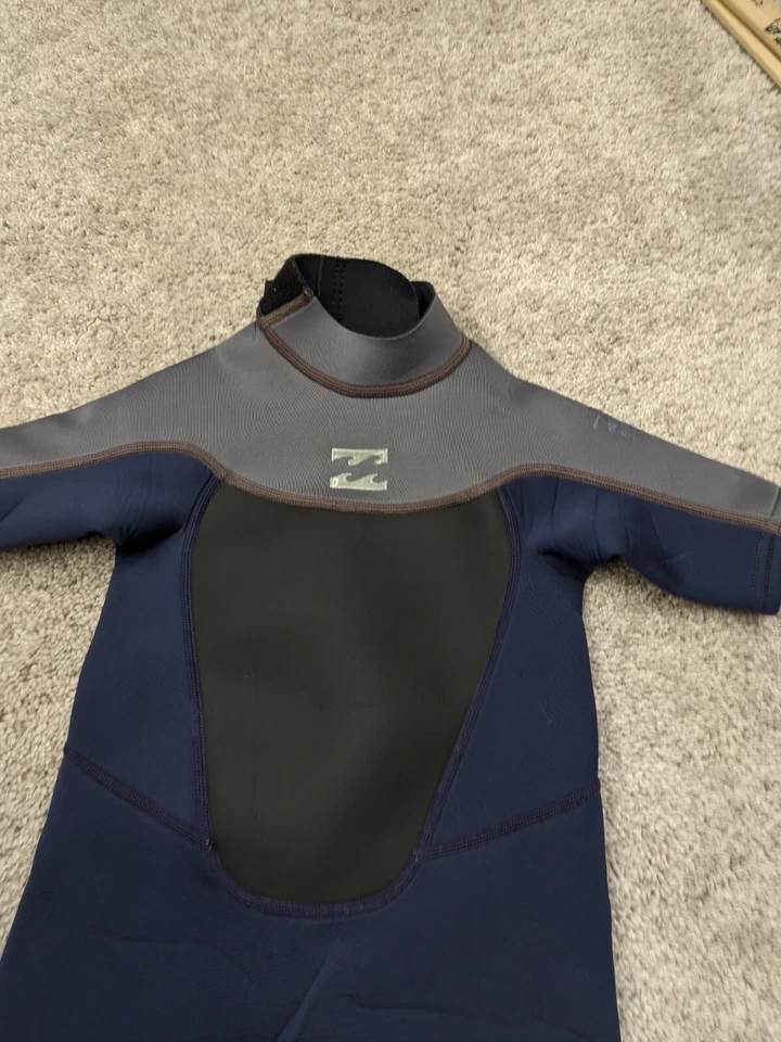 Trajes húmedos Billabong niños talla 6 azul traje de neopreno ajuste de aproximadamente 40 lb niño surf natación buceo Foto 3 de 4