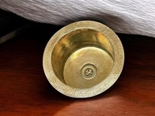 Hammered Unlacquered Brass Round Bar Sink inc...