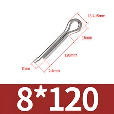 SPLIT PINS COTTER PINS RETAINING PINS STAINLESS STEEL 304 A2 ALL SIZES & LENGHTS