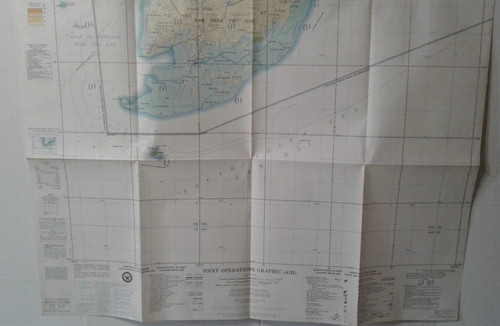 US Army Joint Operations Graphic Map  CAI NUCO   Vietnam  War 1967