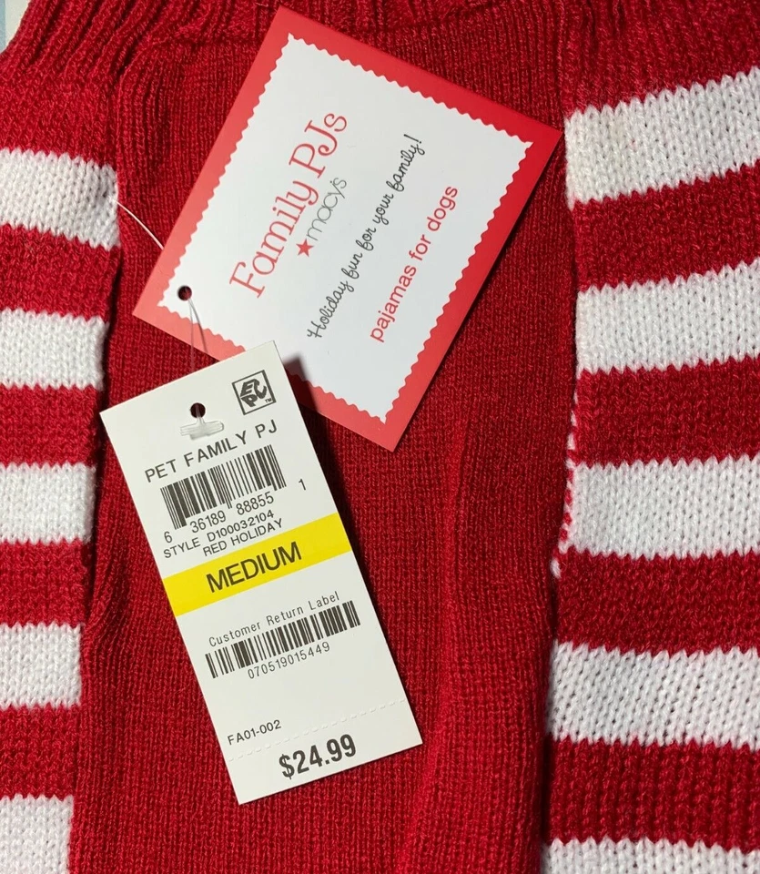 Family PJs Red Holiday Classic Pet Dog Christmas Pajamas Size Medium $24 New - Image 4 of 4