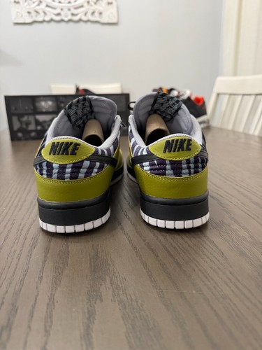 Nike Dunk Low 'Olive/Grey' sz 9.5 NBY ID sb undftd stussy vtg futura tiffany - Picture 3 of 5