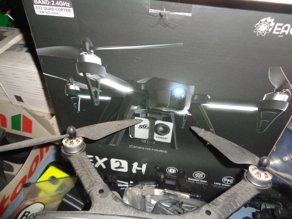 Eachine EX2H Brushless Drohne MJX Bugs 3 ähnlich mit Action Cam Gopro Halterung - Bild 3 von 4