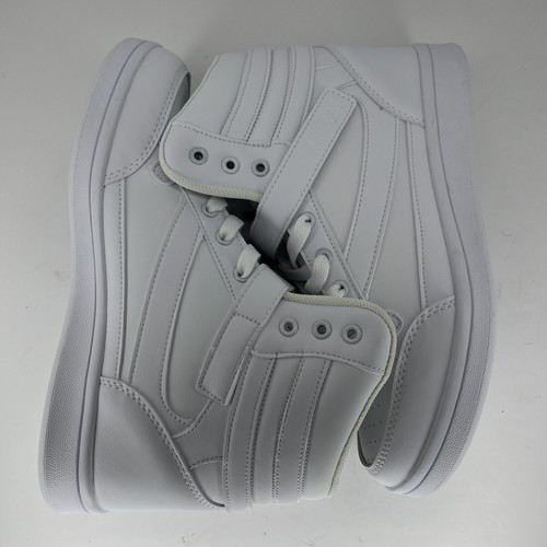 UBFEN White Leather High-Top Lace-Up Sneaker EU Size 40 Women's Size 8.5 NewWT - Picture 7 of 9