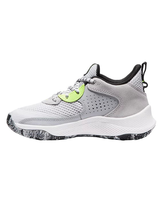 Grade School Curry 3Z 24 Suede GRY/BLK Basketball Shoes
