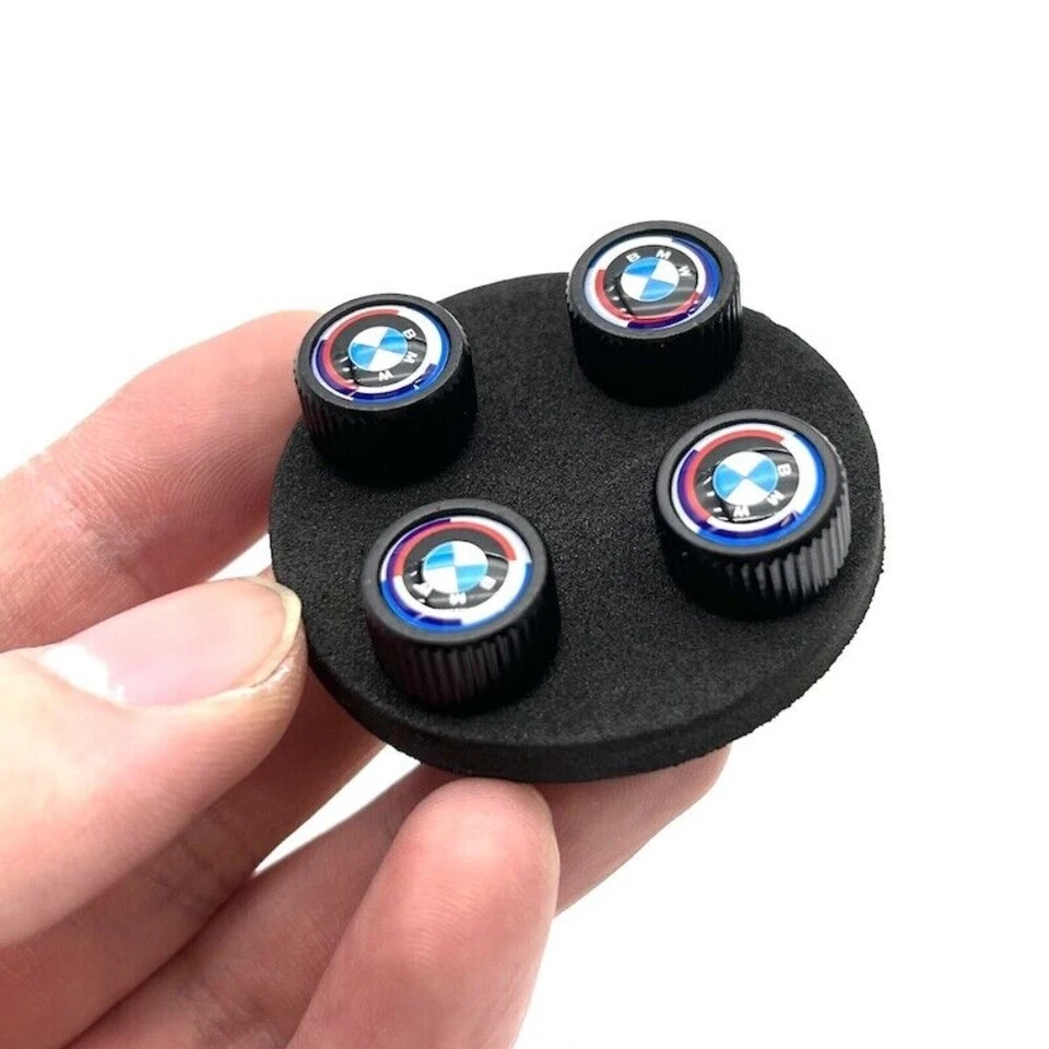 4Pcs Ventilkappe Satz für BMW 50 Jahre M Embleme Auto Luftventil Abdeckungen . - Image 2 of 4