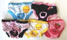 USA SELLER Dog Diapers Female Sanitary Pants Underwear S M L XL Waist 9" - 22"