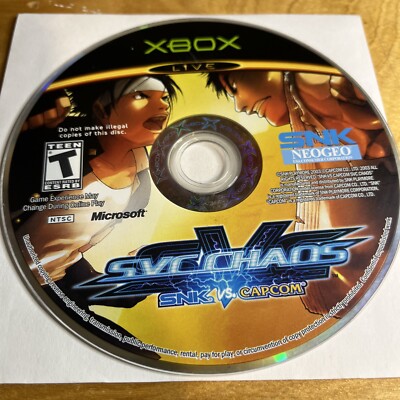 SNK vs. Capcom: SVC Chaos Microsoft Xbox 2004 Disc Only Tested Working 