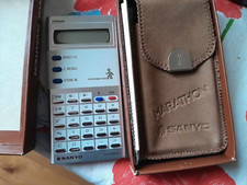 calcolatrice elettronica vintage sanyo marathon cx7250h