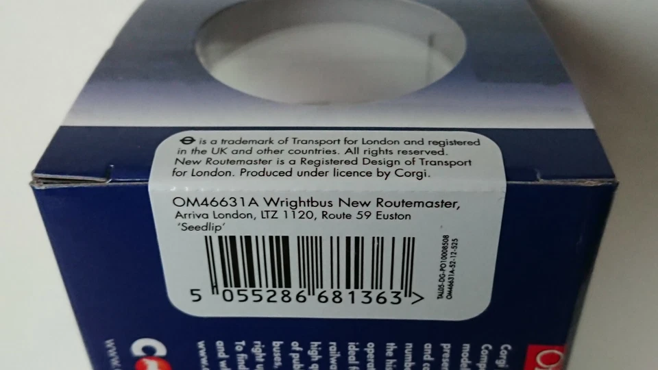 Corgi OM46631A Wrightbus New Routemaster "Seedlip" Livery Ltd Edition of 1100  - Image 3 of 3