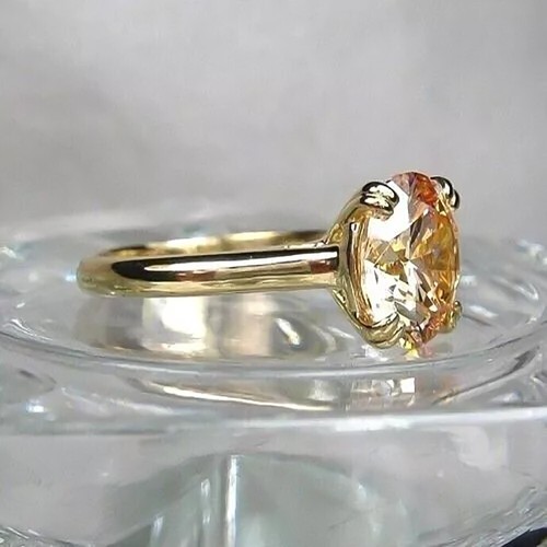 3.45 Ct. Lab-Grown Diamond Solitaire Ring in .925 Sterling Silver Fine Jewelry - Picture 2 of 3