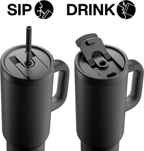 40oz Stainless Steel Tumbler with Handle - Bild 4 von 7