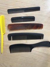 Vintage Hair Combs LOT of 6. Goody Ace Tupperware Rat tail And More 