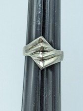 Taxco Mexico 925 Modernist Sterling Silver Ring Size 8.5 7.94g 