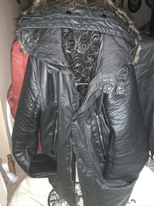 casaco de pele sintetica masculino