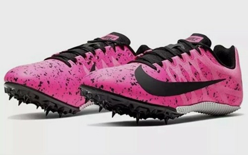 pink track spikes mens