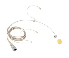 Headset Microphone Omnidirectional Mic fits Audio Technica Hirose 4Pin AT4 Beige