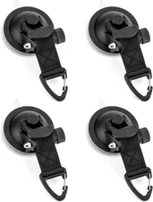 4 Pcs Heavy Duty Suction Cups Anchor with Hooks for Car RV Van Truck Camper