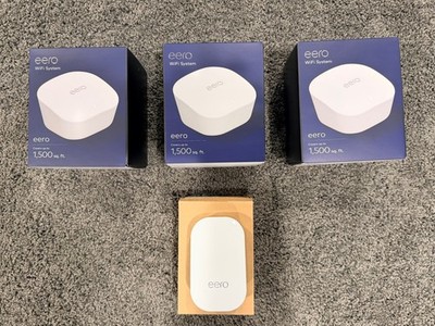 eero (2nd-gen) Dual-Band Mesh Wi-Fi 5  Beacon (3 mesh routers, 1 wifi extender)
