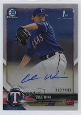 2018 Bowman Draft Chrome Pick Refractor 292/499 Cole Winn #CDA-CW Auto 05gv