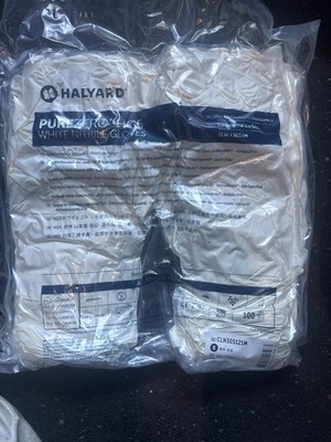 100x HALYARD PUREZERO SMOOTH HG3 WHITE NITRILE GLOVES SMALL CLN30512SM NEW MAY26