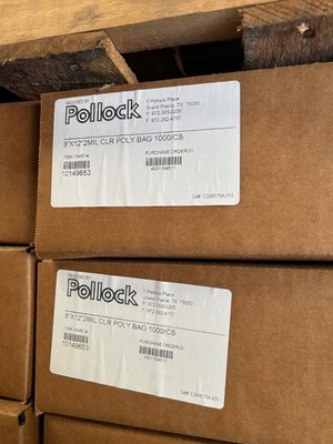 CLEAR POLY BAGS 1000ct 8 x 12'' 2 mil Flat food storage packages thick heavy duty