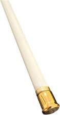 7/16-Inch Round Sash Cafe Curtain Rod 18 to 28-Inches Adjustable Width, White