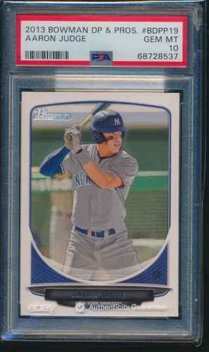 PSA 10 AARON JUDGE 2013 BOWMAN DRAFT PICKS NY Yankees Rookie Card RC GEM MINT