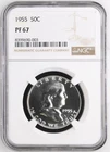 1955 PF67 Franklin Half Dollar NGC